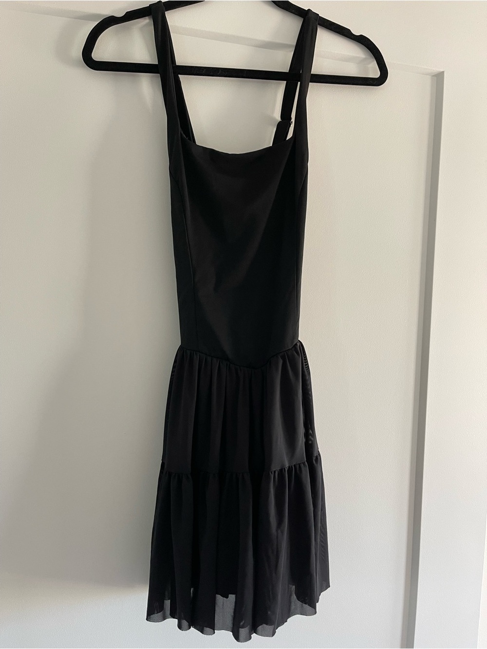 Black Sundress with shorts and pockets- Women's